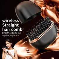 Mini Hair Straightening Comb - Rechargeable & Portable